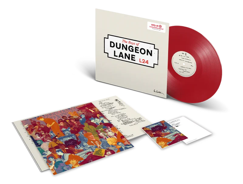 The Boys of Dungeon Lane — red vinyl record packshot